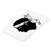 Flexibele fotomagneet met vlag van Corsica Magneet (Linkerzijde)