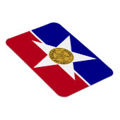 Flexibele fotomagneet met vlag van Dallas Magneet (Rechterzijde)