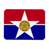 Flexibele fotomagneet met vlag van Dallas Magneet (Horizontaal)