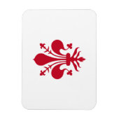 Flexibele fotomagneet met vlag van Florence Magneet (Verticaal)