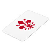 Flexibele fotomagneet met vlag van Florence Magneet (Linkerzijde)