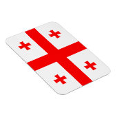 Flexibele fotomagneet met vlag van Georgië Magneet (Rechterzijde)