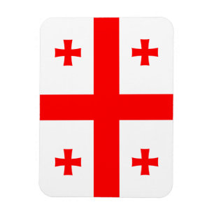 Flexibele fotomagneet met vlag van Georgië Magneet