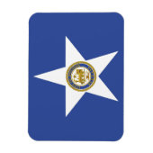 Flexibele fotomagneet met vlag van Houston Magneet (Verticaal)