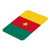 Flexibele fotomagneet met vlag van Kameroen Magneet (Linkerzijde)