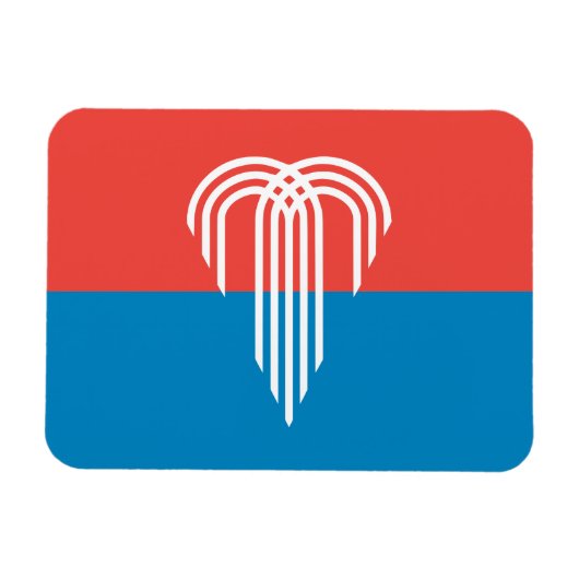 Flexibele fotomagneet met vlag van Kansas City Magneet (Horizontaal)