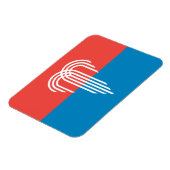 Flexibele fotomagneet met vlag van Kansas City Magneet (Linkerzijde)