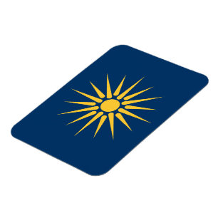 Flexibele fotomagneet met vlag van Macedonië Magneet