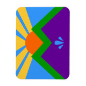 Flexibele fotomagneet met vlag van Manitou Springs Magneet (Verticaal)