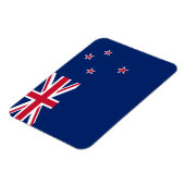 Flexibele fotomagneet met vlag van Nieuw-Zeeland Magneet (Linkerzijde)