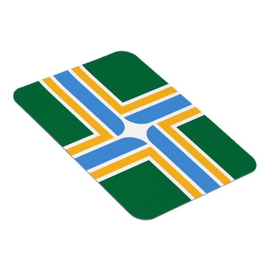 Flexibele fotomagneet met vlag van Portland Magneet (Rechterzijde)