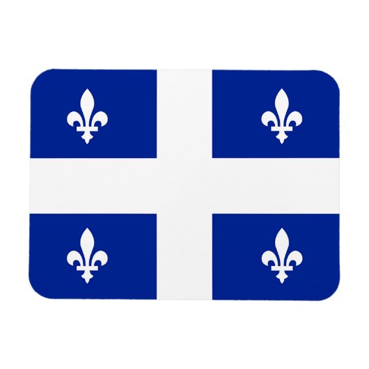 Flexibele fotomagneet met vlag van Quebec Magneet (Horizontaal)