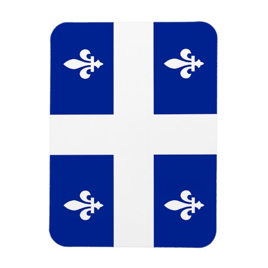 Flexibele fotomagneet met vlag van Quebec Magneet (Verticaal)
