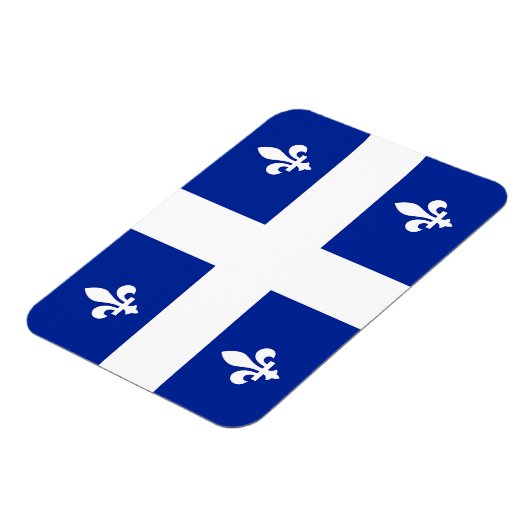 Flexibele fotomagneet met vlag van Quebec Magneet (Linkerzijde)