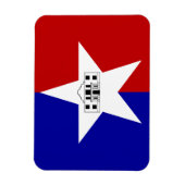 Flexibele fotomagneet met vlag van San Antonio Magneet (Verticaal)