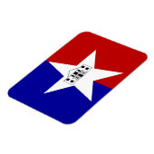 Flexibele fotomagneet met vlag van San Antonio Magneet (Linkerzijde)