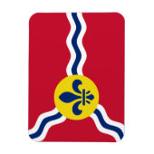 Flexibele fotomagneet met vlag van St. Louis Magneet (Verticaal)