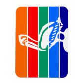 Flexibele fotomagneet met vlag van St. Petersburg Magneet (Verticaal)