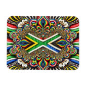 Flexibele fotomagneet met Zuid-Afrikaanse kleuren Magneet (Horizontaal)