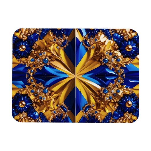 Flexibele fotomagneet met Zweden Kleuren Magneet (Horizontaal)