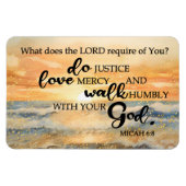 Flexibele fotomagneet-Micah 6:8 Magneet (Horizontaal)