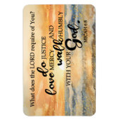 Flexibele fotomagneet-Micah 6:8 Magneet (Verticaal)