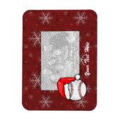 Flexibele fotomagneet - Santa Baseball Magneet (Verticaal)