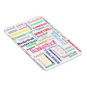 Flexibele fotomagneet voor Basketball Typografie Magneet (Rechterzijde)