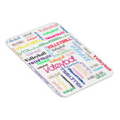 Flexibele fotomagneet voor volleyball Typografie Magneet (Rechterzijde)