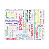 Flexibele fotomagneet voor volleyball Typografie Magneet (Horizontaal)