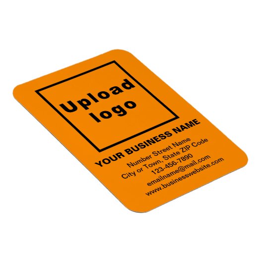 Flexibele fotomagneet voor zakelijke Oranje kleure Magneet (Rechterzijde)