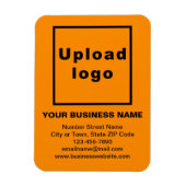 Flexibele fotomagneet voor zakelijke Oranje kleure Magneet (Verticaal)