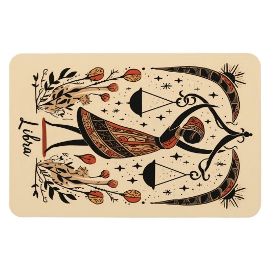 Flexibele Fotomagneet Weegschaal Celestial Zodiac Magneet (Horizontaal)