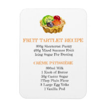 FLEXIBELE FRIDGE MAGNET VOOR VRUCHTENTARTLET RECIP