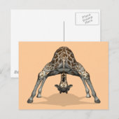 Flexibele Giraffe Briefkaart (Voorkant / Achterkant)