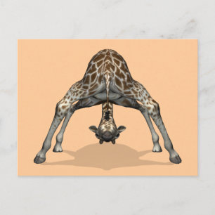 Flexibele Giraffe Briefkaart