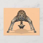 Flexibele Giraffe Briefkaart (Voorkant)