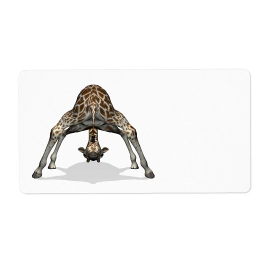 Flexibele Giraffe Etiket (Voorkant)