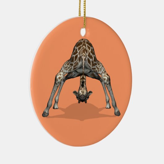 Flexibele Giraffe Keramisch Ornament (Rechts)