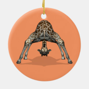 Flexibele Giraffe Keramisch Ornament