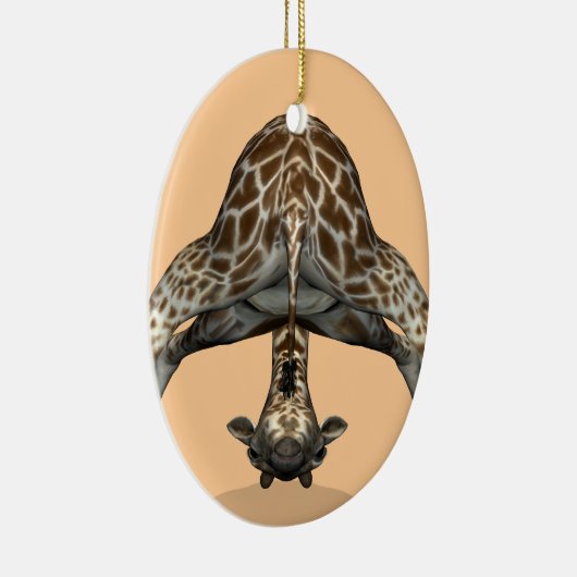 Flexibele Giraffe Keramisch Ornament (Rechts)