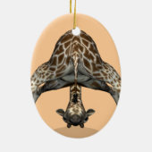 Flexibele Giraffe Keramisch Ornament (Achterkant)