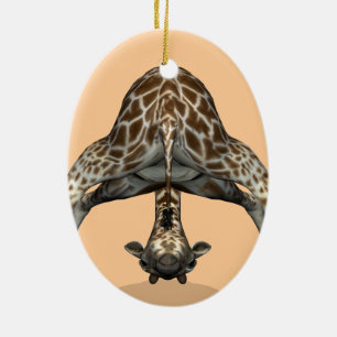 Flexibele Giraffe Keramisch Ornament