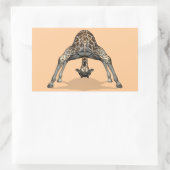 Flexibele Giraffe Rechthoekige Sticker (Tas)