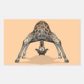 Flexibele Giraffe Rechthoekige Sticker (Voorkant)