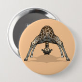 Flexibele Giraffe Ronde Button 4,0 Cm (Voorkant /achterkant)