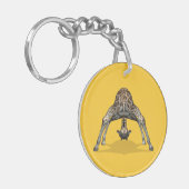 Flexibele Giraffe Sleutelhanger (Voorkant Links)