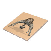 Flexibele Giraffe Tegeltje (Zijkant)
