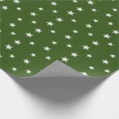 Flexibele groene kerststerren cadeaupapier (Hoek)