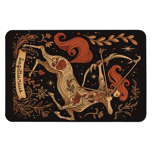 Flexibele magneet Boogschutter Hemelse Zodiac Art (Horizontaal)